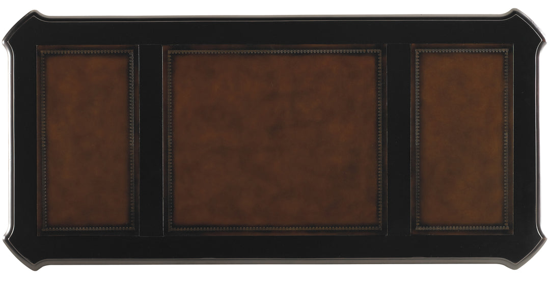 Telluride 76'' Executive Desk withLeather Panels