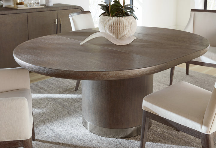 Modern Mood Round Dining Table with 1-18in Leaf