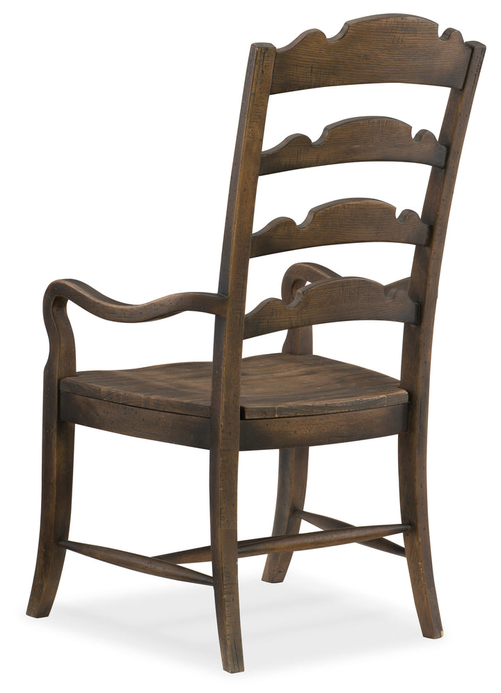 Hill Country Twin Sisters Ladderback Arm Chair