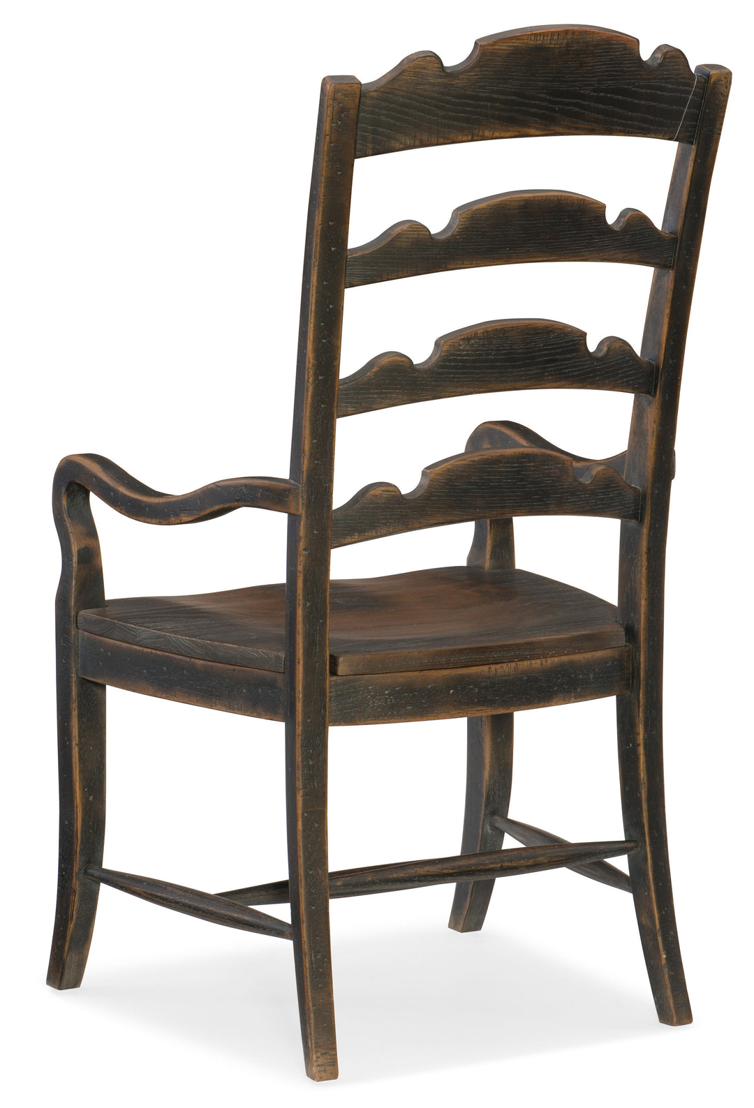 Hill Country Twin Sisters Ladderback Arm Chair