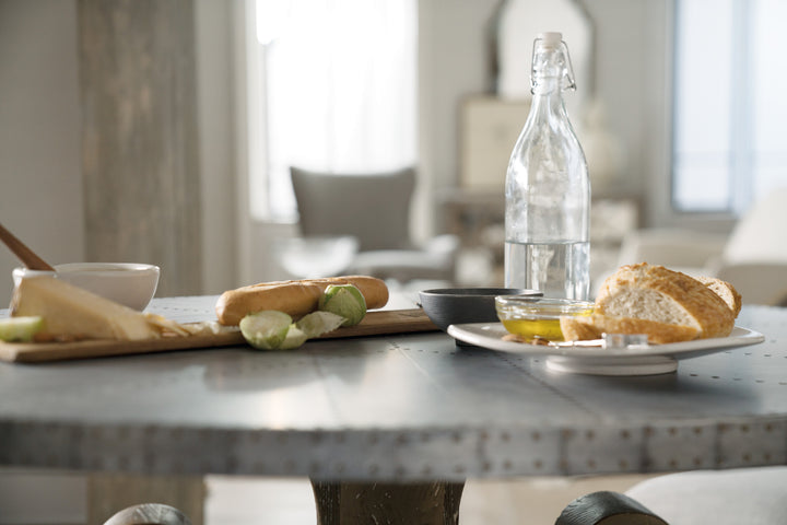 Boheme Ascension 60in Zinc Round Dining Table