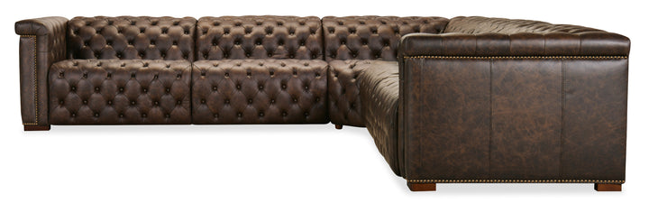 Savion Deux 5 Seat Sectional with Three Power Recliners and Six Power Headrests