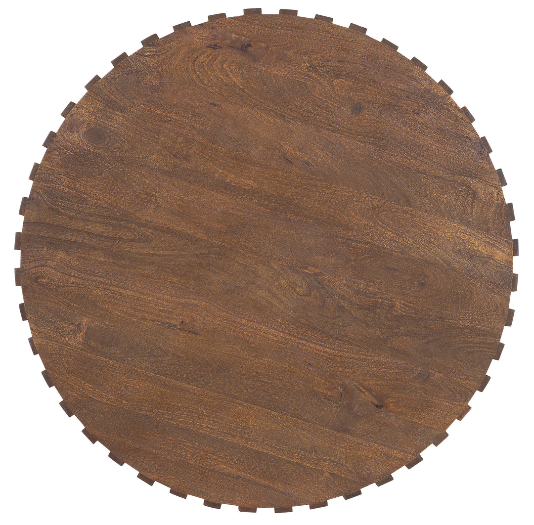 Commerce and Market Gears Round Cocktail Table