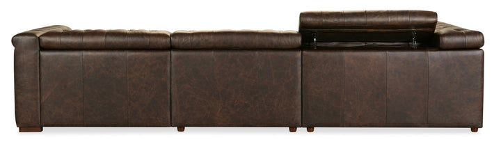 Savion Deux 5 Seat Sectional with Three Power Recliners and Six Power Headrests