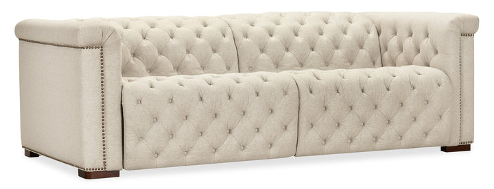 Savion Deux Sofa with Power Recliners and Power Headrests