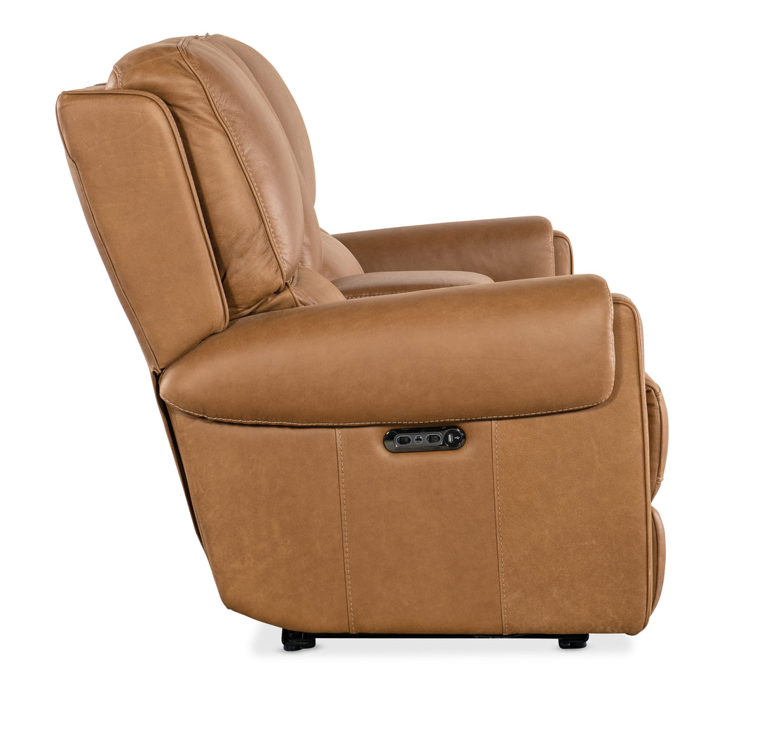 Somers Console Loveseat with Power Recline & Power Headrest