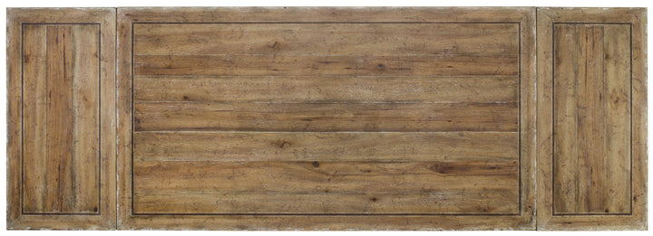 Chatelet Refectory Rectangle Trestle Dining Table with Two 22'' Leaves