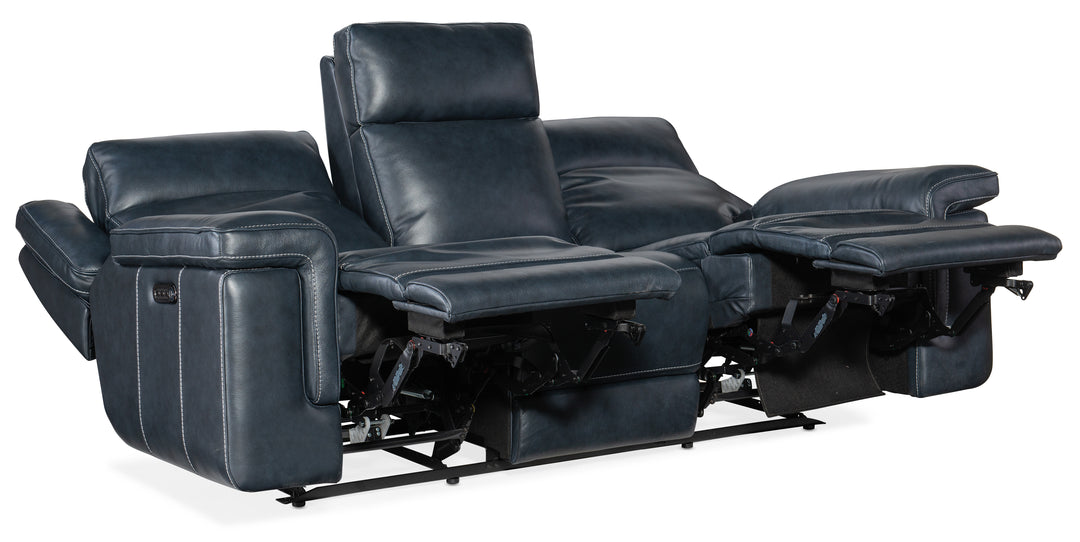 Montel Lay Flat Power Sofa with Power Headrest & Lumbar