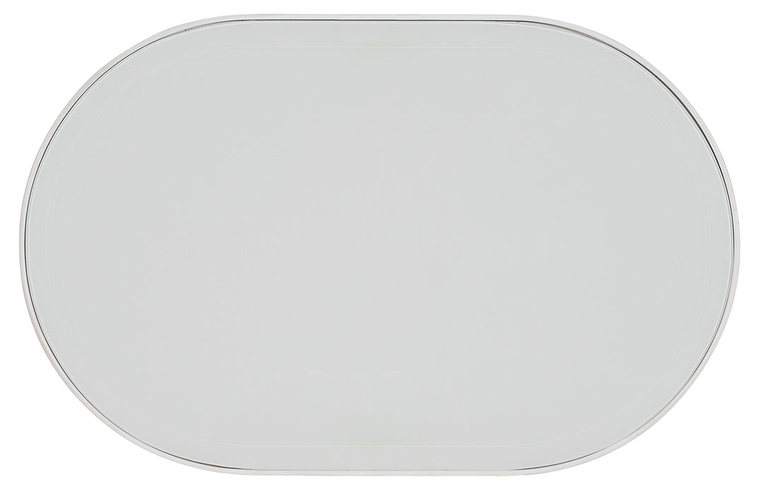 Melange On the Bright Side Oval End Table