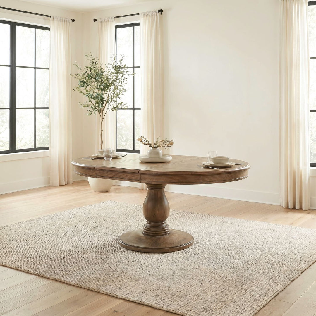 Homestead Haven Oval Pedestal Table Top