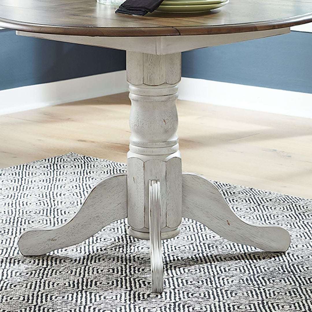 Carolina Crossing Drop Leaf Table Base- White