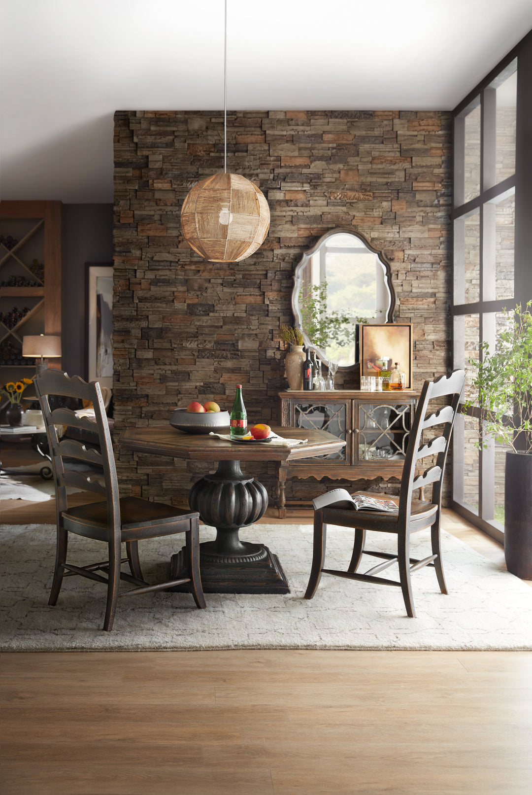 Hill Country Twin Sisters Ladderback Side Chair