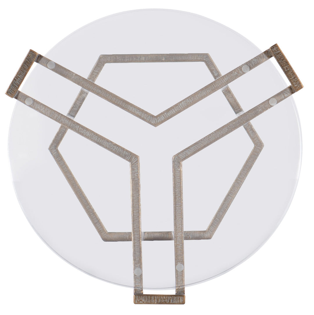 Melange Grove Round End Table