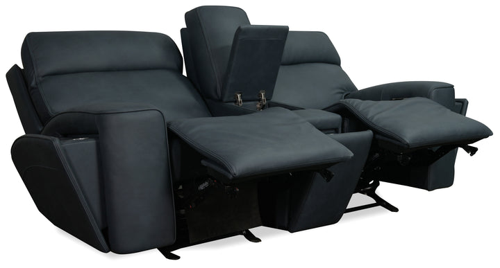 Riverton Power Gliding Console Loveseat with Power Headrest/Lumbar