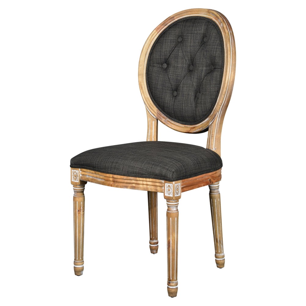 Meg Tufted Side Chair (Urban Bark)