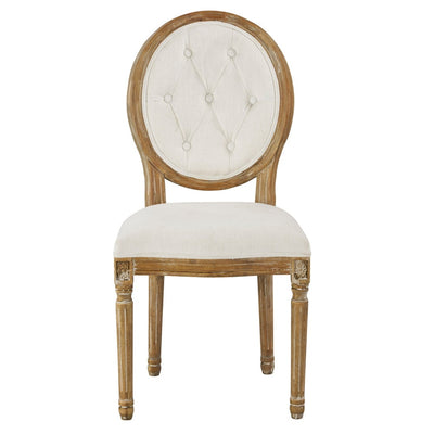 Meg Tufted Side Chair (Washable White)