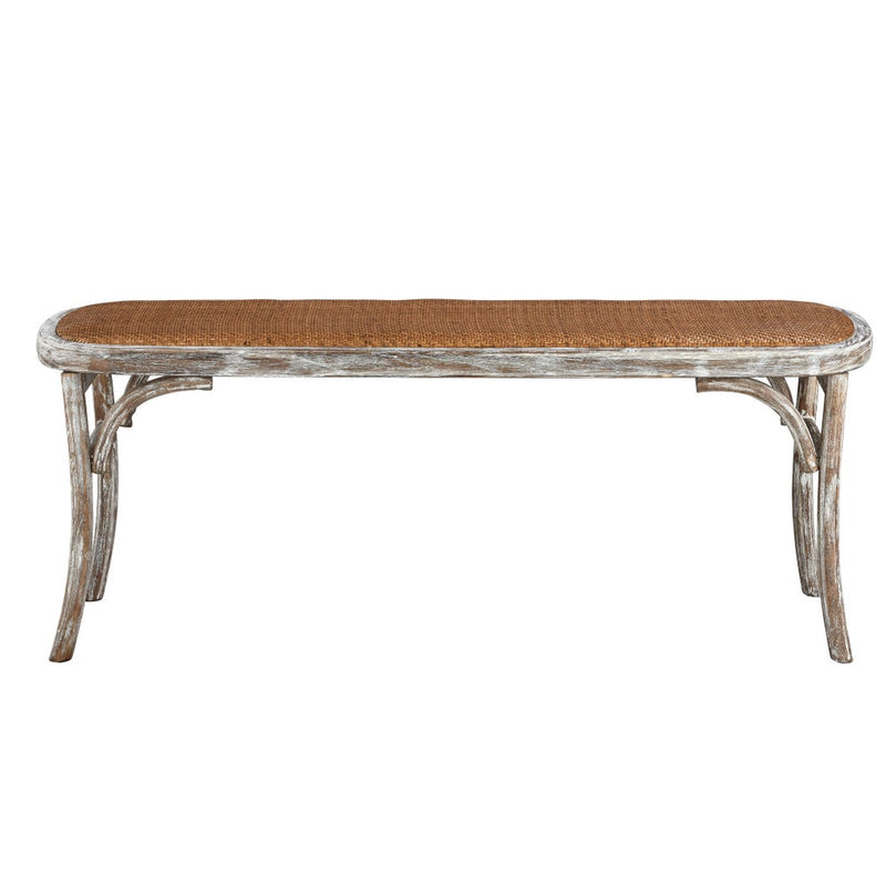 Evelyn Bench (Washed White)