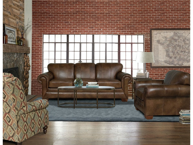 1435LSR Monroe Leather Sofa