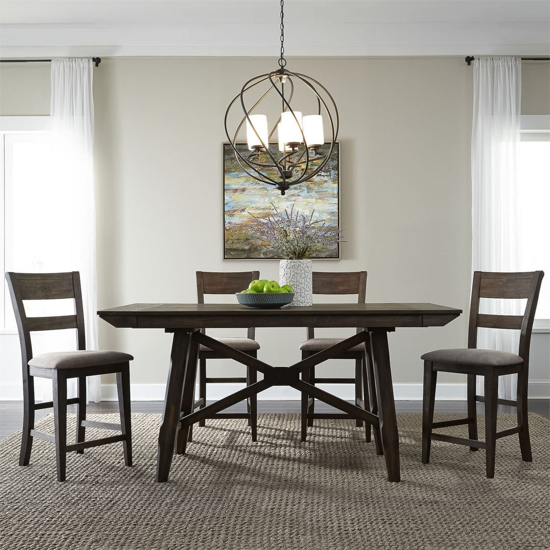 Double Bridge 5 Piece Gathering Table Set