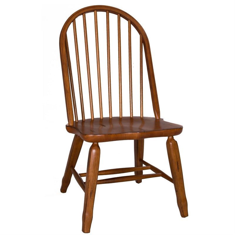Bow Back Side Chair - Oak