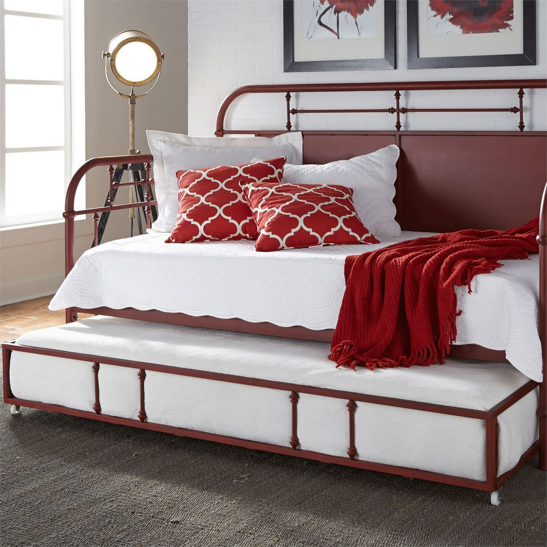 Vintage Series Twin Metal Trundle - Red