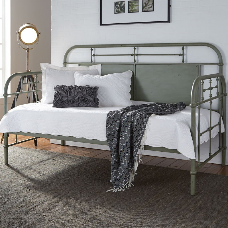 Vintage Series Twin Metal Day Bed - Green