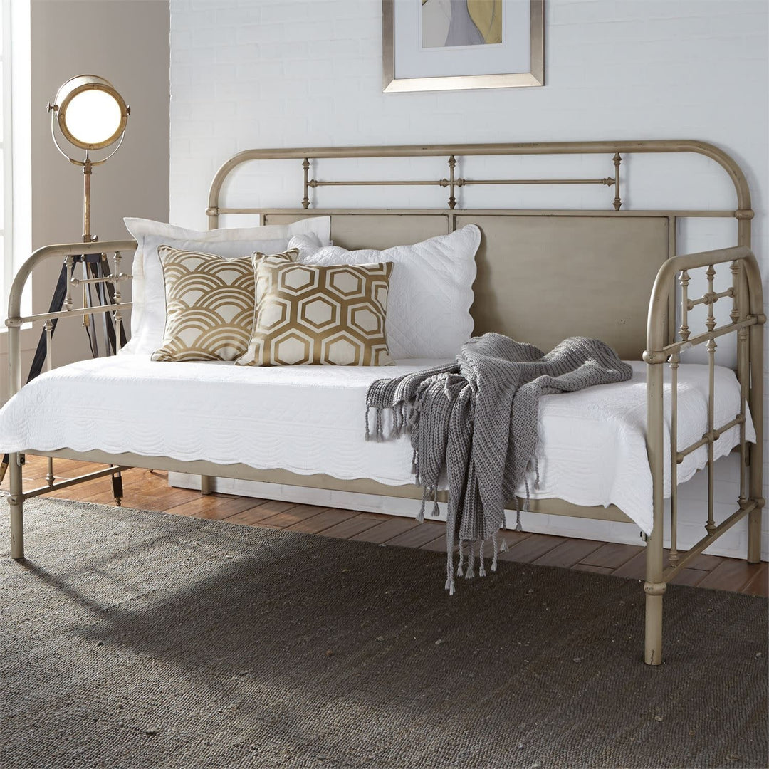 Vintage Series Twin Metal Day Bed - Vintage Cream