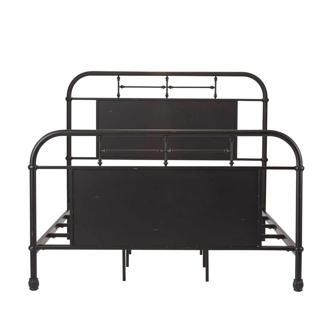 Vintage Series Queen Metal Bed - Black
