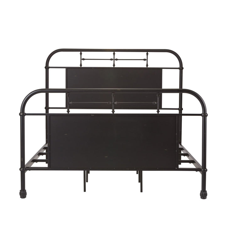 Vintage Series Queen Metal Bed - Black