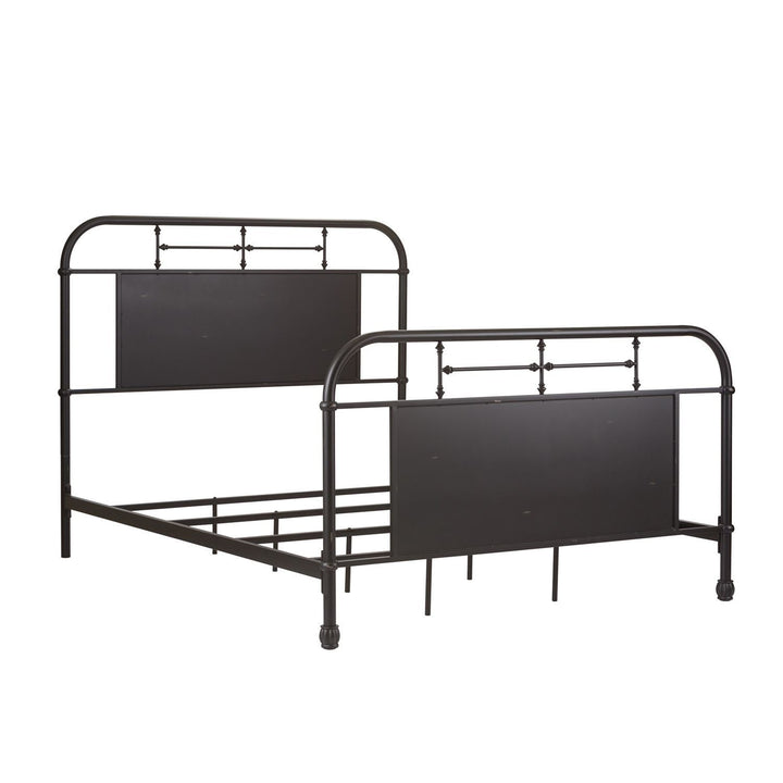 Vintage Series Queen Metal Bed - Black