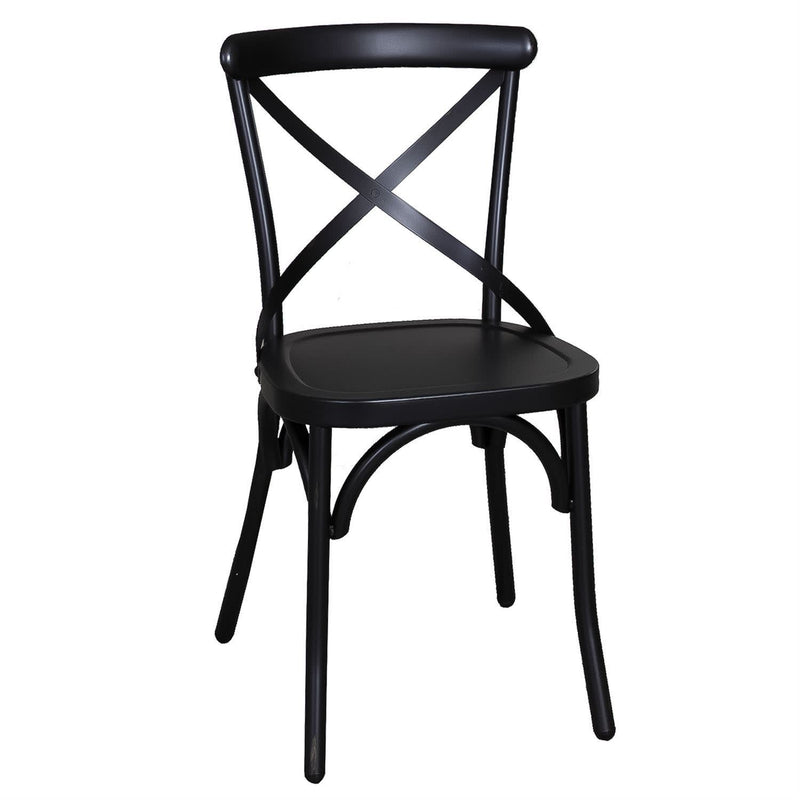 Vintage Series X Back Side Chair - Black