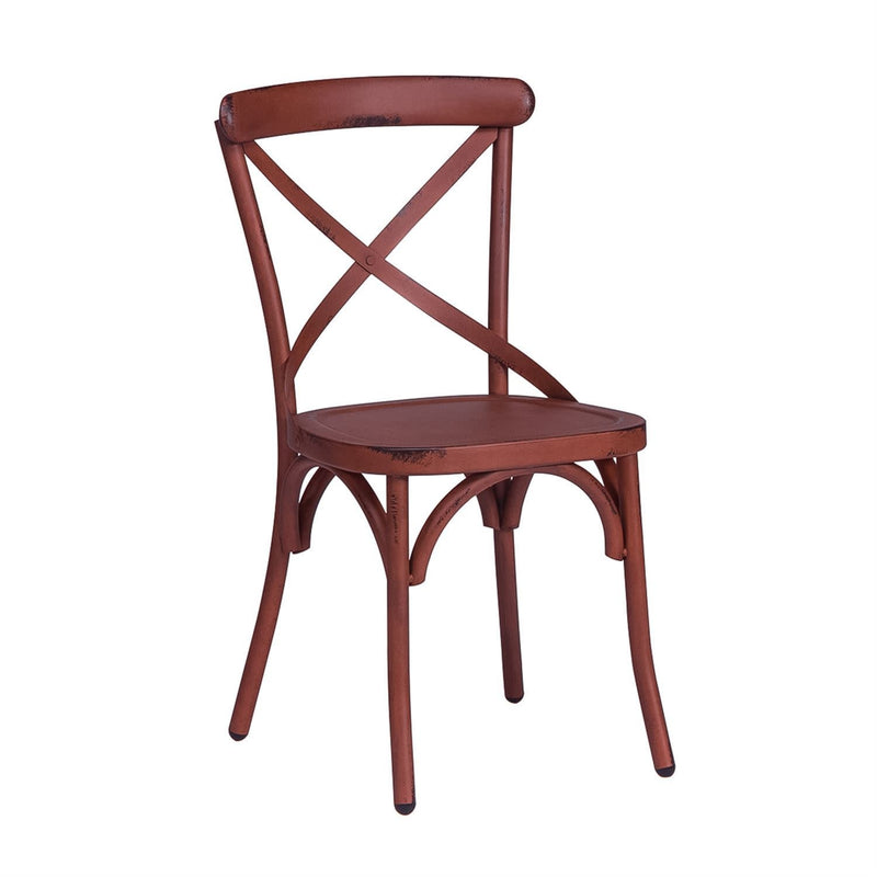 Vintage Series X Back Side Chair - Red