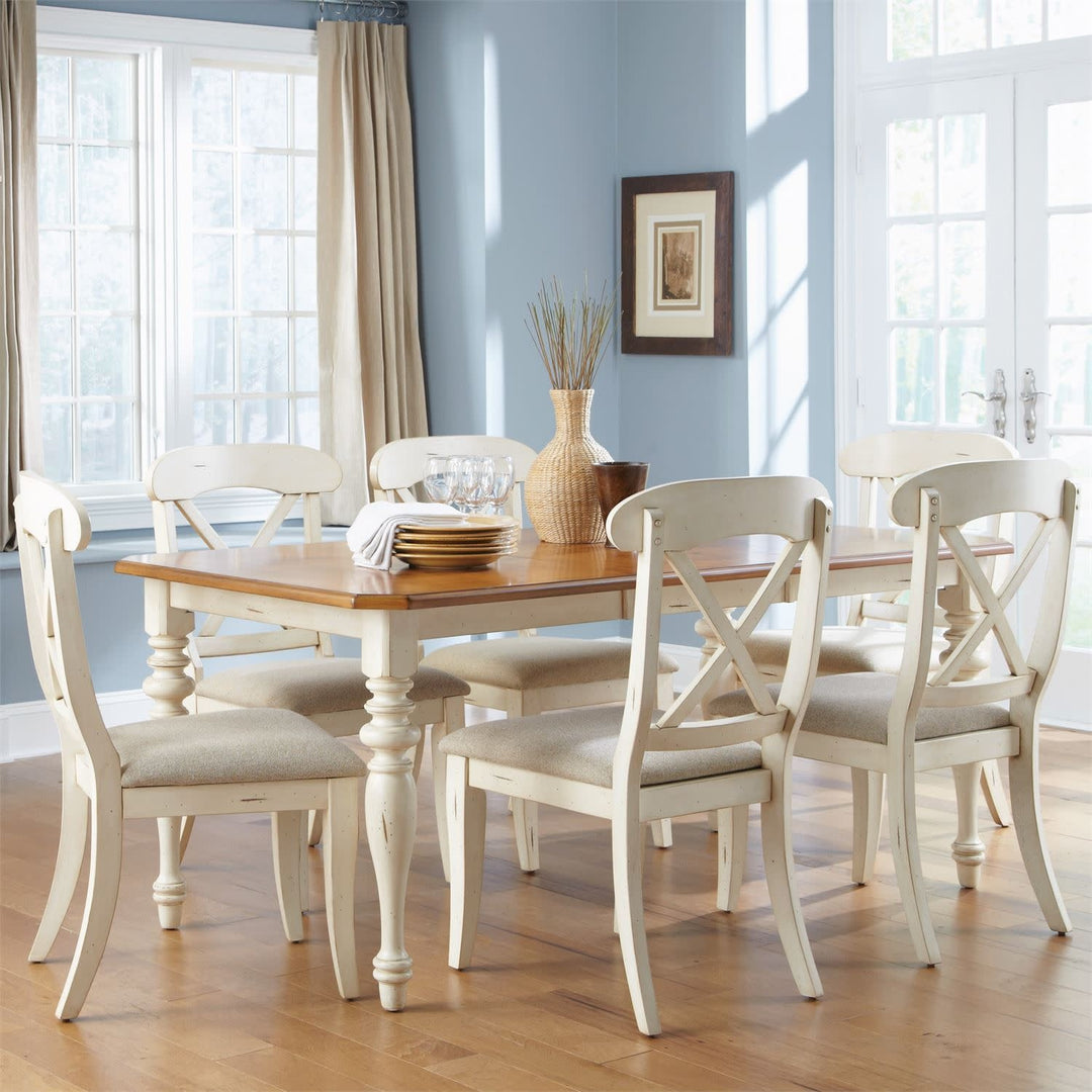 Ocean Isle Opt 7 Piece Rectangular Table Set