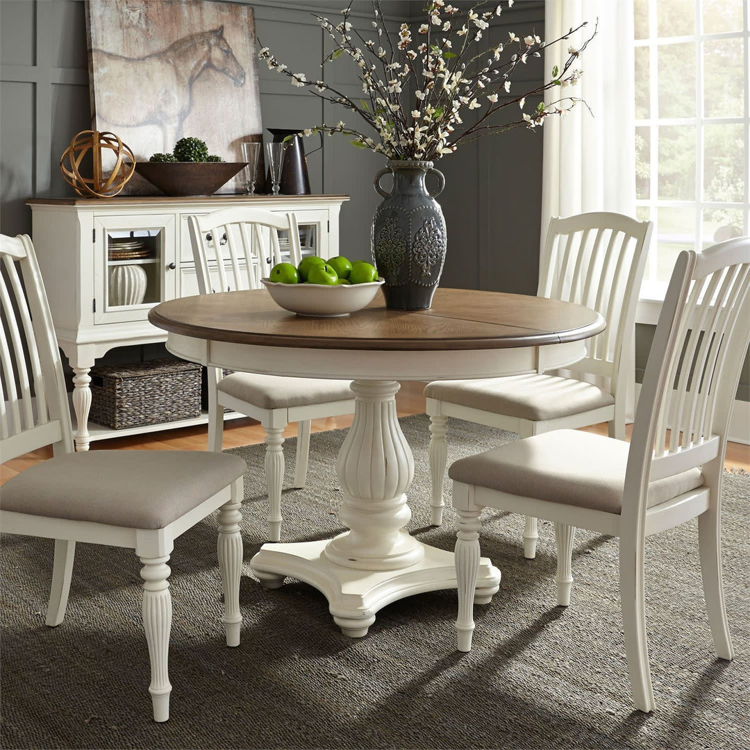 Cumberland Creek 5 Piece Pedestal Table Set