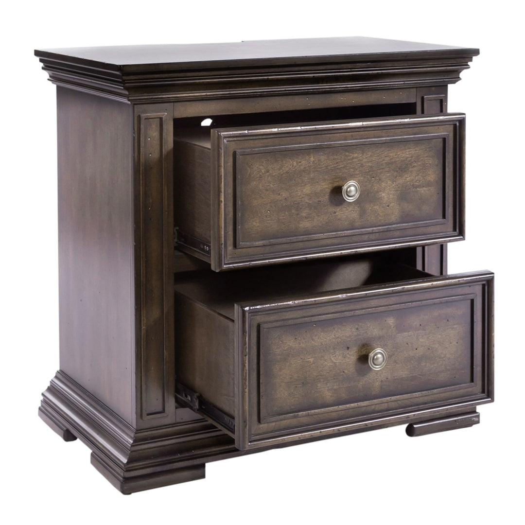 Big Valley 2 Drawer Night Stand w/ Charging Station