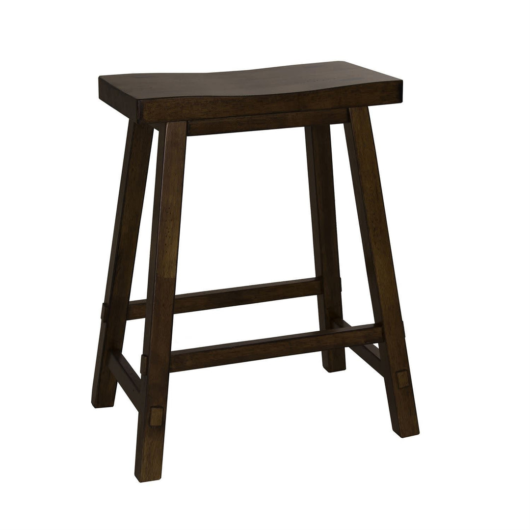24 Inch Sawhorse Counter Stool - Tobacco