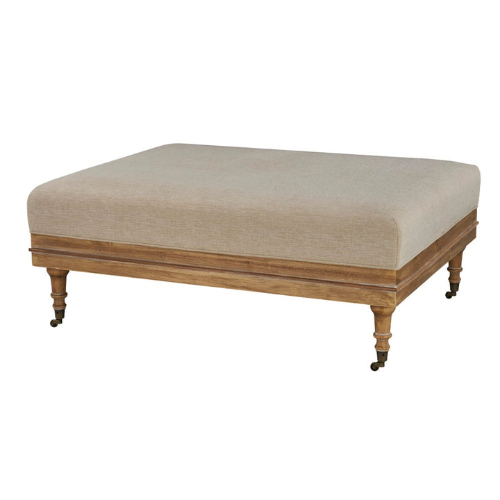 Beckett Ottoman (French Linen)