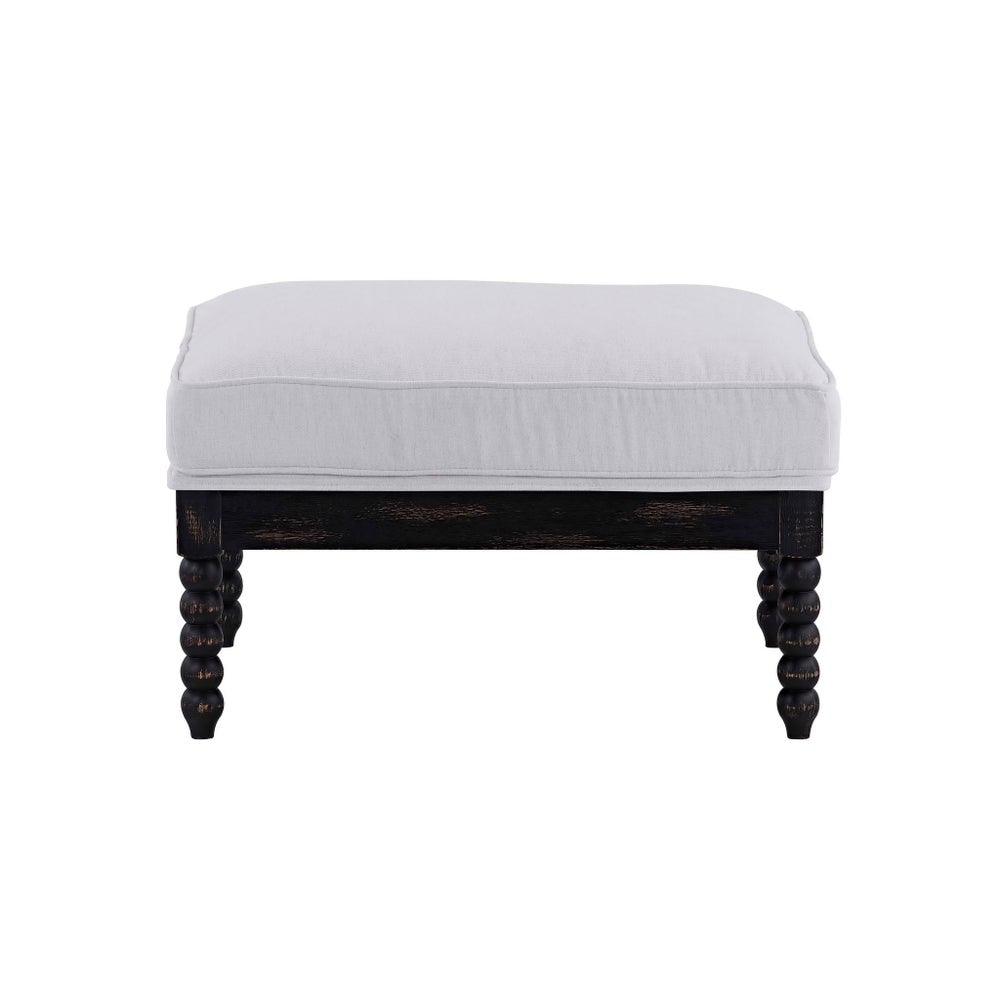 Willow Ottoman (Washable White)