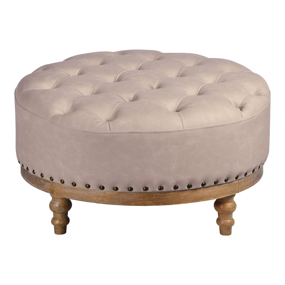 *Paxton Ottoman (Mushroom PU)