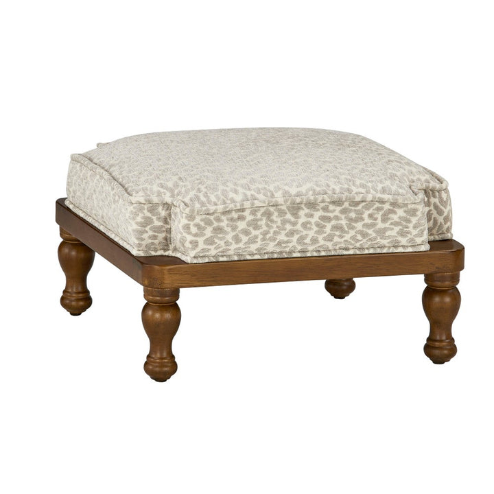 Nick Stackable Ottoman (Snow Leopard)