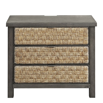 Modern Farmhouse 3 Drawer Accent Night Stand