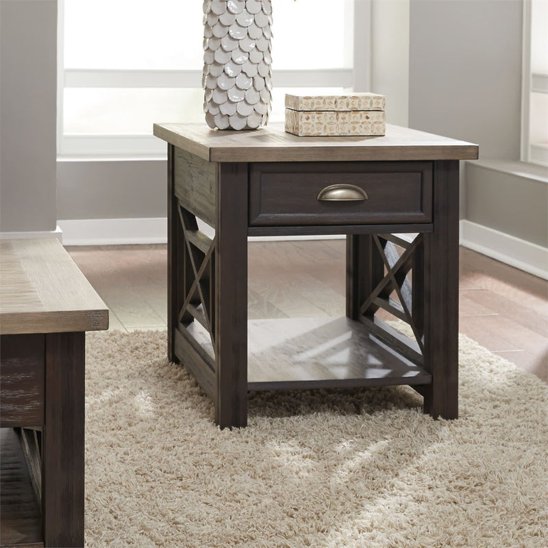 Heatherbrook Drawer End Table