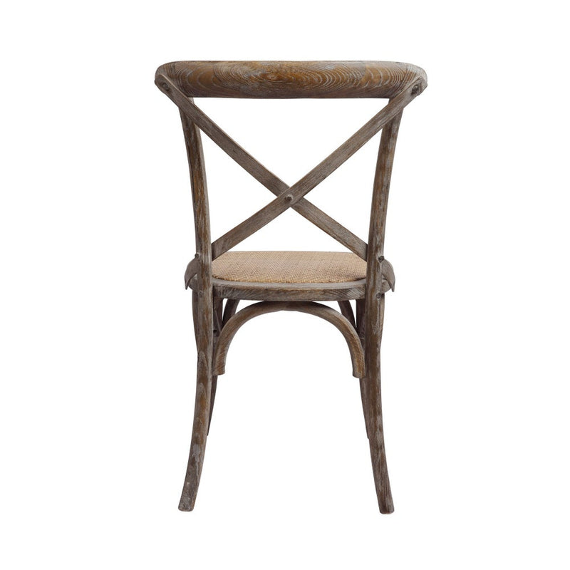 Brody X-Back Side Chair (Brown Wash)