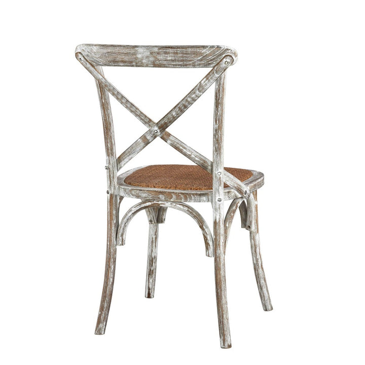 Brody X-Back Side Chair (Washed White)