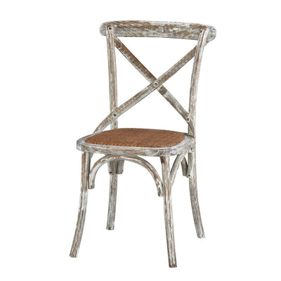 Brody X-Back Side Chair (Washed White)