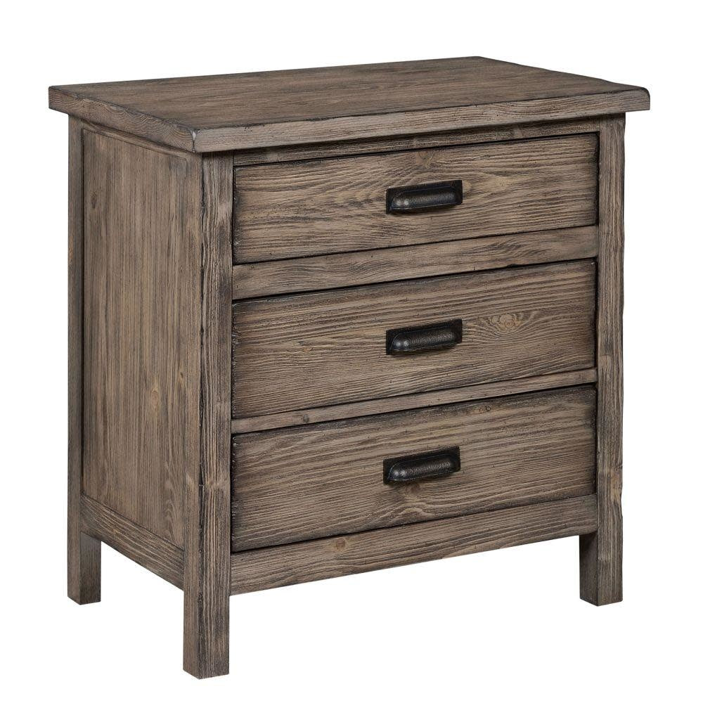 Foundry Three Drawer Nightstand