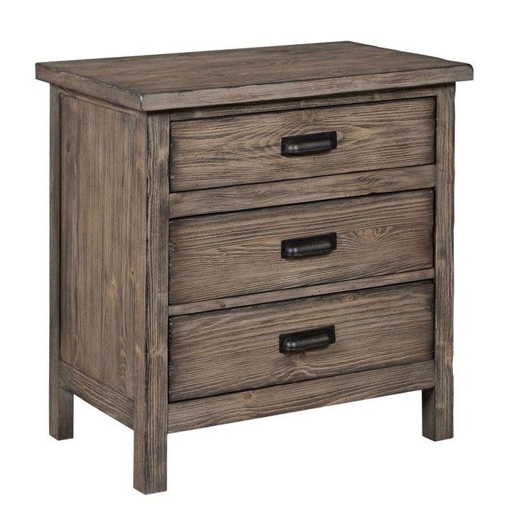 Foundry Three Drawer Nightstand