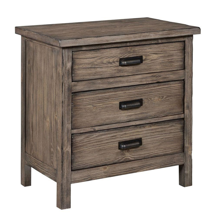 Foundry Three Drawer Nightstand