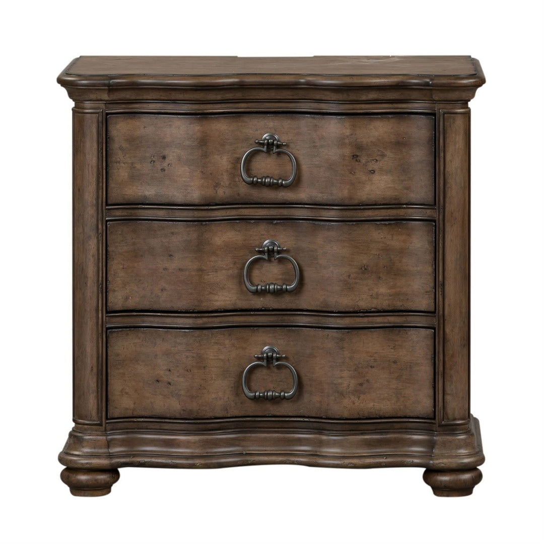 Parisian Marketplace 3 Drawer Night Stand w/ Charging Station
