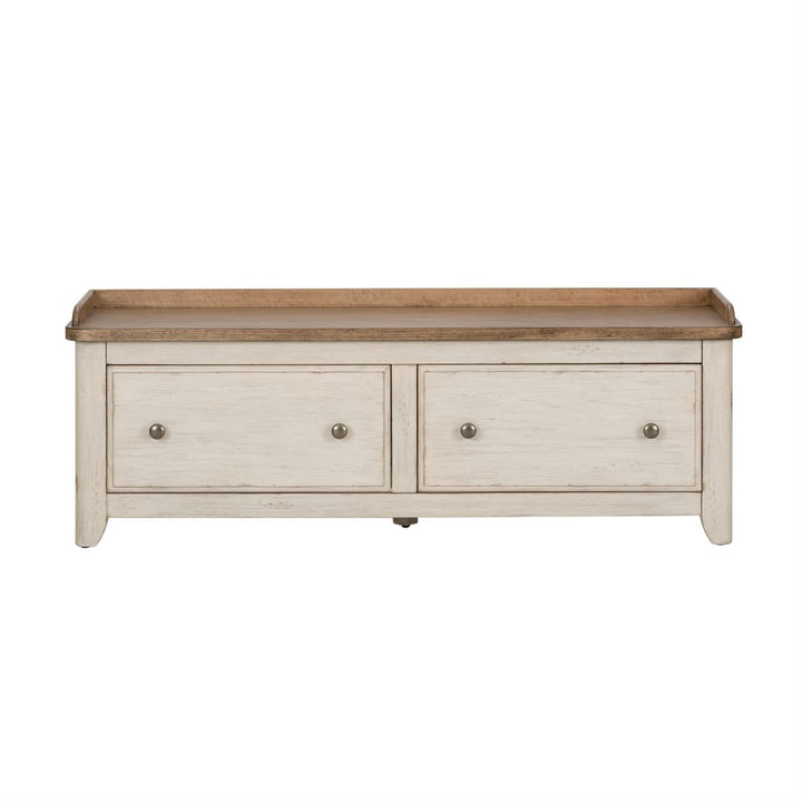 Farmhouse Reimagined Storage Hall Bench